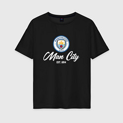 Женская футболка оверсайз MAN CITY EST 1894