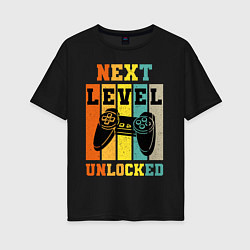 Женская футболка оверсайз Next level unlocked