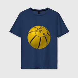 Футболка оверсайз женская Wu-Tang Basketball, цвет: тёмно-синий