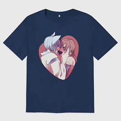 Женская футболка оверсайз Tomoe and Nanami KIss