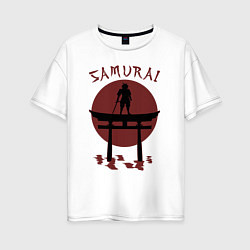 Женская футболка оверсайз Дух самурая