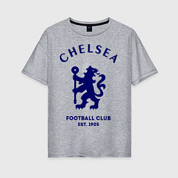 Футболка оверсайз женская Chelsea Est. 1905, цвет: меланж
