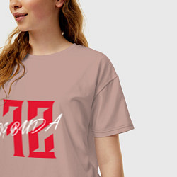 Футболка оверсайз женская OG BUDA 72, цвет: пыльно-розовый — фото 2