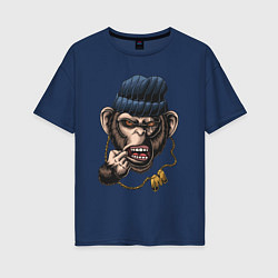 Женская футболка оверсайз Monkey Boy