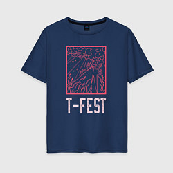 Женская футболка оверсайз T-FEST