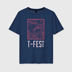 Женская футболка оверсайз T-FEST