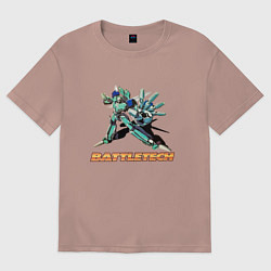 Женская футболка оверсайз Battletech Comics