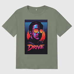 Футболка оверсайз женская Драйв фильм, цвет: авокадо