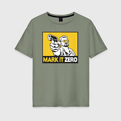 Футболка оверсайз женская Mark It Zero Большой Лебовски, цвет: авокадо