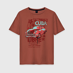 Женская футболка оверсайз Cuba Libre