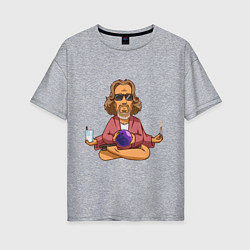 Женская футболка оверсайз Медитация