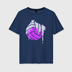 Женская футболка оверсайз Мяч - Волейбол