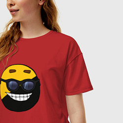 Футболка оверсайз женская Анкап, цвет: красный — фото 2