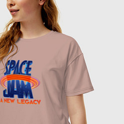 Футболка оверсайз женская Space Jam: A New Legacy, цвет: пыльно-розовый — фото 2