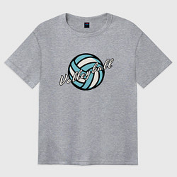 Футболка оверсайз женская Sport - Volleyball, цвет: меланж