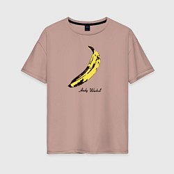 Женская футболка оверсайз Банан, Энди Уорхол