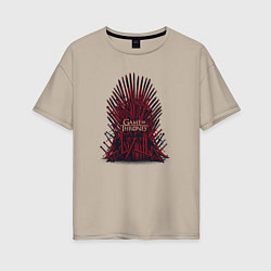 Женская футболка оверсайз Throne GoT