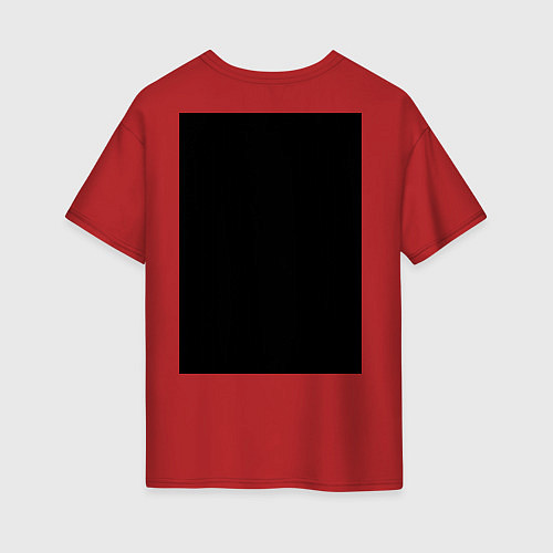 Женская футболка оверсайз Leon / Красный – фото 2