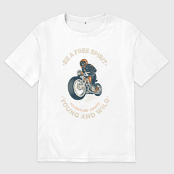 Женская футболка оверсайз Свободный дух