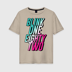 Женская футболка оверсайз BLINK 182