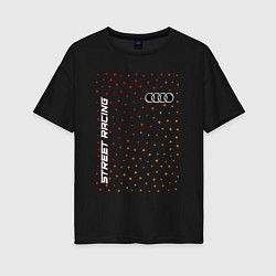Женская футболка оверсайз Audi - Racing