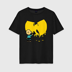 Футболка оверсайз женская Wu-Tang Graffiti, цвет: черный