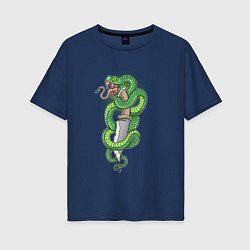 Женская футболка оверсайз Змеиный клинок