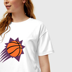 Футболка оверсайз женская Suns Basket, цвет: белый — фото 2