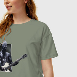 Футболка оверсайз женская Уэс, цвет: авокадо — фото 2