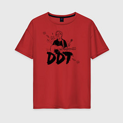 Женская футболка оверсайз DDT Юрий Шевчук