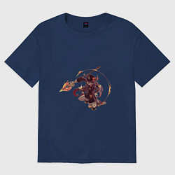 Женская футболка оверсайз Ху Тао в деле