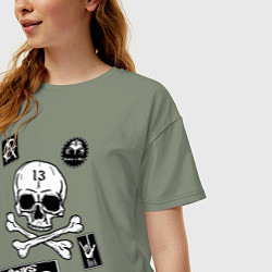 Футболка оверсайз женская Как у КНЯZZя Король и Шут, цвет: авокадо — фото 2