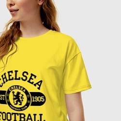 Футболка оверсайз женская Chelsea Football Club, цвет: желтый — фото 2