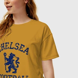Футболка оверсайз женская Chelsea FC: Lion, цвет: горчичный — фото 2