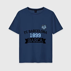 Женская футболка оверсайз Barca 1899