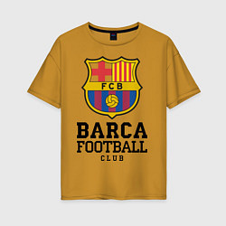 Женская футболка оверсайз Barcelona Football Club
