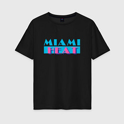 Женская футболка оверсайз Майами Хит