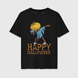 Женская футболка оверсайз Happy Halloween