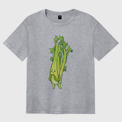 Женская футболка оверсайз Сельдерей