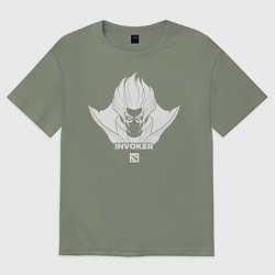 Женская футболка оверсайз Invoker из Доты 2