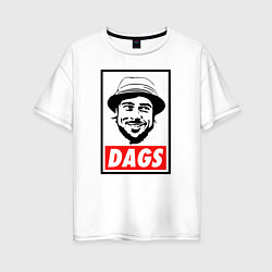 Женская футболка оверсайз Snatch: Dags