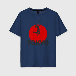 Женская футболка оверсайз Tokyo Volleyball
