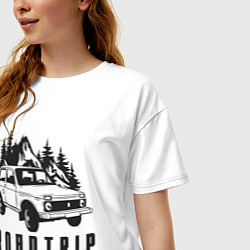 Футболка оверсайз женская Niva roadtrip, цвет: белый — фото 2