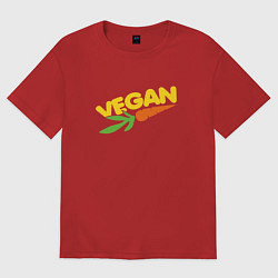 Женская футболка оверсайз Vegan Life