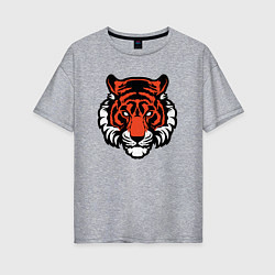 Женская футболка оверсайз Мой Тигр