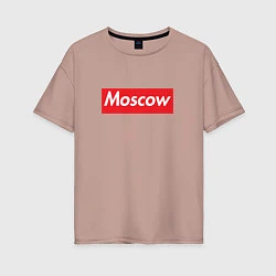 Футболка оверсайз женская Moscow, цвет: пыльно-розовый
