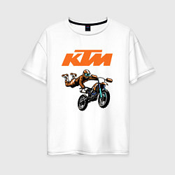 Женская футболка оверсайз KTM МОТОКРОСС Z