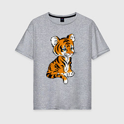 Женская футболка оверсайз Little Tiger