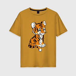 Женская футболка оверсайз Little Tiger