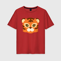 Женская футболка оверсайз Cute Tiger